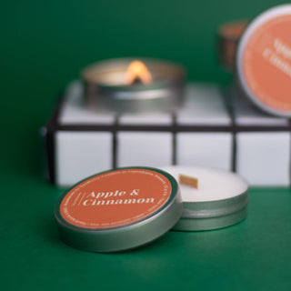 Mini scented soy candles, Apple and Cinnamon