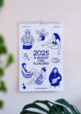 TINY PLEASURES by Elise Esposito Wall Calendar 2025