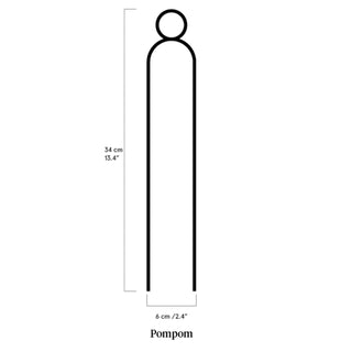 Mini Plant Stake - Pompom - Gold