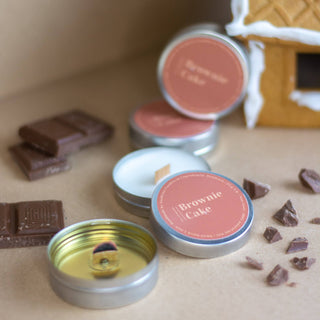 Mini scented soy candles, Brownie Cake