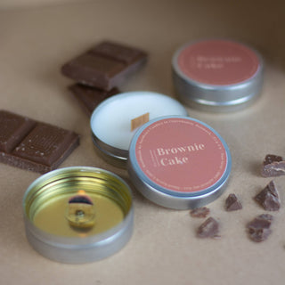 Mini scented soy candles, Brownie Cake