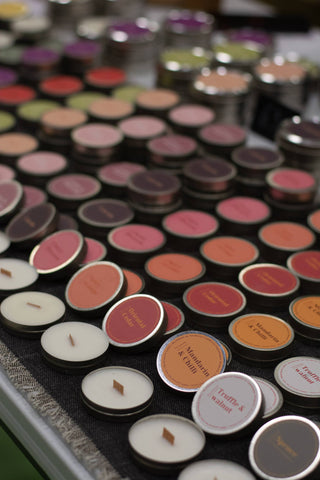 Mini scented soy candles, Pear and Winter Spices