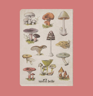 Vintage Mushrooms A5 Notebook