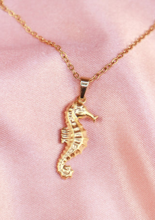 Puffy Seahorse Necklace