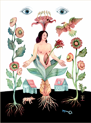 I can see it, I can smell it, how do I taste it? A3 print by Emma Ekstam