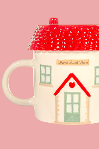 House Shaped Mug With Lid