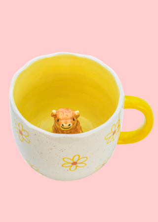Surprise Highland Cow Mug