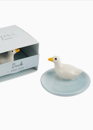 Farm Duck Ring Holder Trinket Dish
