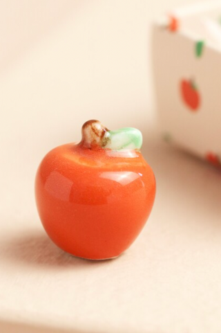 Tiny Matchbox Ceramic Token: Apple