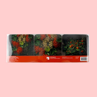 Coasters, Set Of 6, Schlesinger, Strawberries