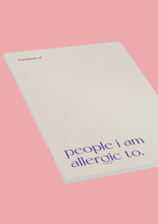 Journal/People I Am Allergic To