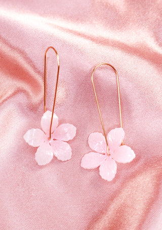 Delicate Pink Bloom Earring