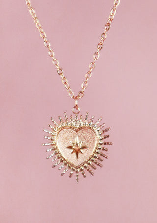 Radiating Heart Necklace