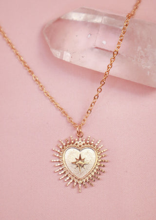 Radiating Heart Necklace