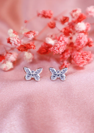 Shiny Butterfly stud earrings