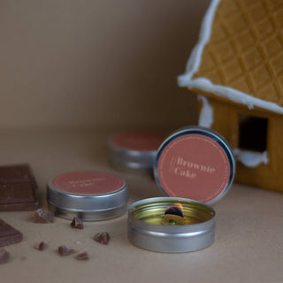 Mini scented soy candles, Brownie Cake