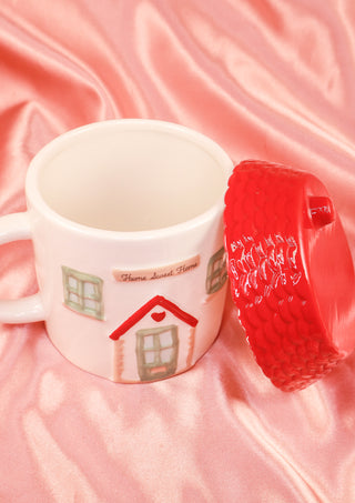 House Shaped Mug With Lid
