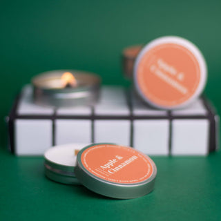 Mini scented soy candles, Apple and Cinnamon