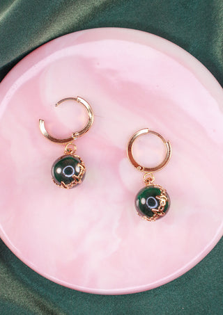 Emerald Green Lux Hoops