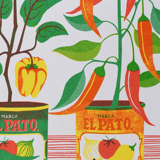 Chilli Peppers - A4 Risograph Print
