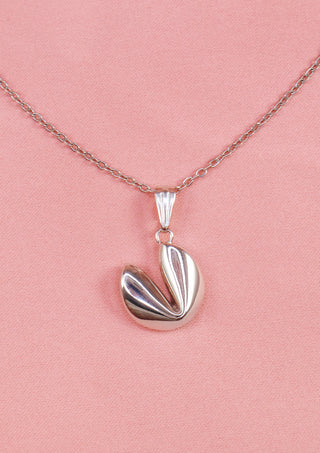 Lucky Cookie Silver Necklace
