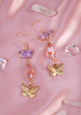 Garden Gem Butterflies Earrings