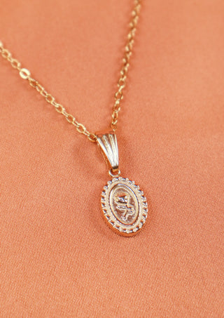 Tiny Rose Pendant Necklace