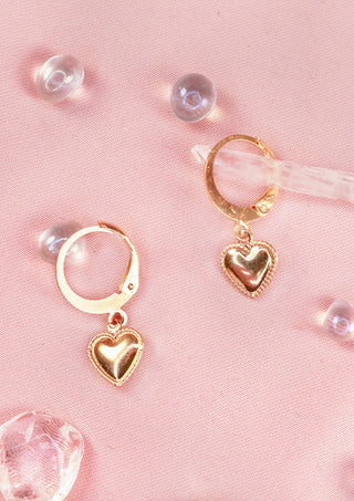 Gold Heart mix & match earring