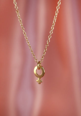 Tiny Golden Venus Necklace