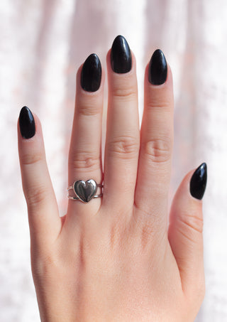 Steel Heart Ring