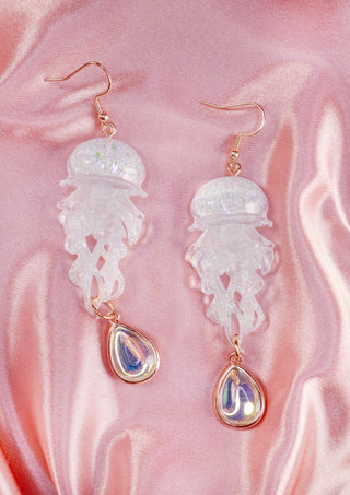 Mesmerizing Jellyfish Earrings Clear