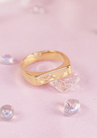 Slim Signet Ring Gold