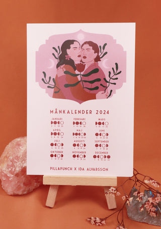 Moon Calendar 2024 by Ida Alvarsson and Pill&Punch