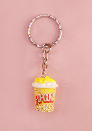 Tiny Popcorn Keychain