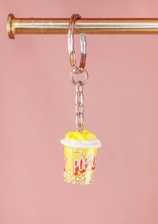 Tiny Popcorn Keychain
