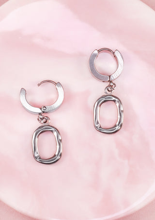 Oval mix & match earring