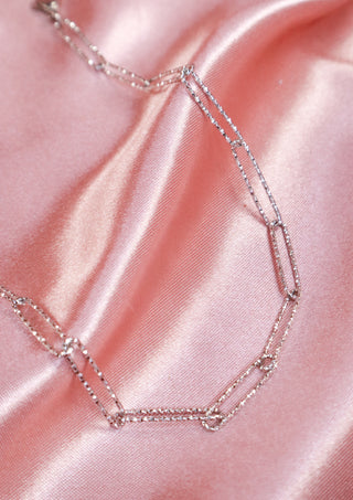 Shiny Paperclip Chain Necklace