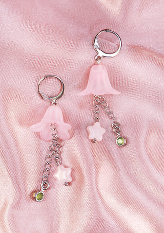 Petal Whisper Silver Earrings