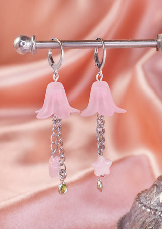 Petal Whisper Silver Earrings