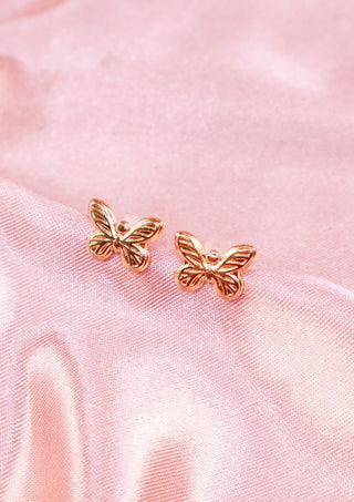 Butterfly stud earrings