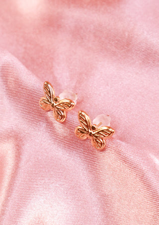 Butterfly stud earrings