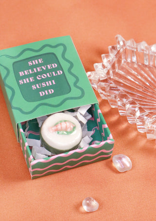 Tiny Matchbox Ceramic Token Sushi
