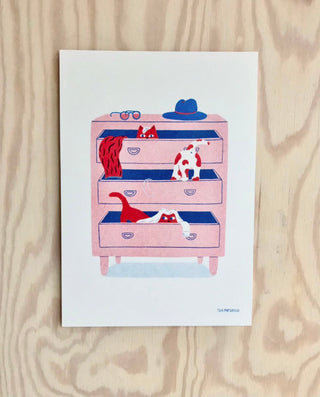 Troublemakers A5 risoprint by Tilda Mårtensson