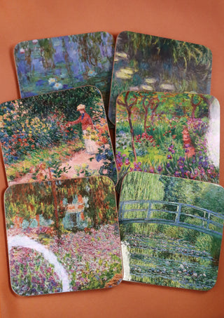 Coasters Claude Monet, Garden in Giverny