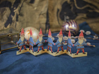 Tiny santa paper parade