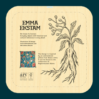 Tray Blue Flowers by Emma Ekstam