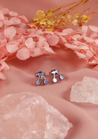 Cherry stud earrings