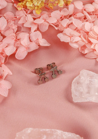 Cherry stud earrings