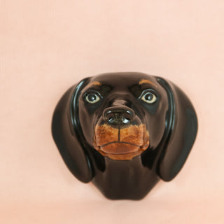 Small dachshund wallvase