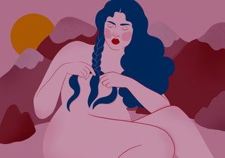 Braiding spells print by Ida Alvarsson
